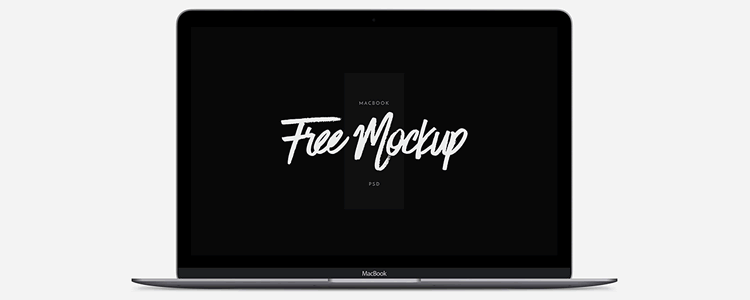 free mockup template psd Scalable MacBook