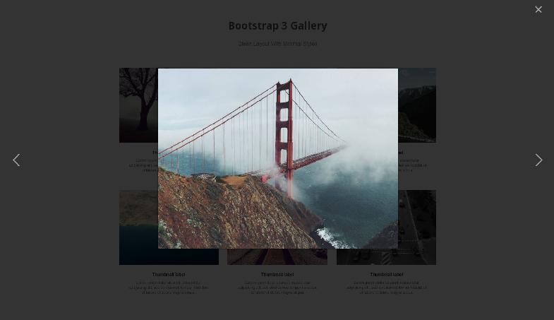 4 отличных адаптивных шаблона фотогалерей для bootstrap 3, который легко встроить на любой сайт, и они полностью бесплатны